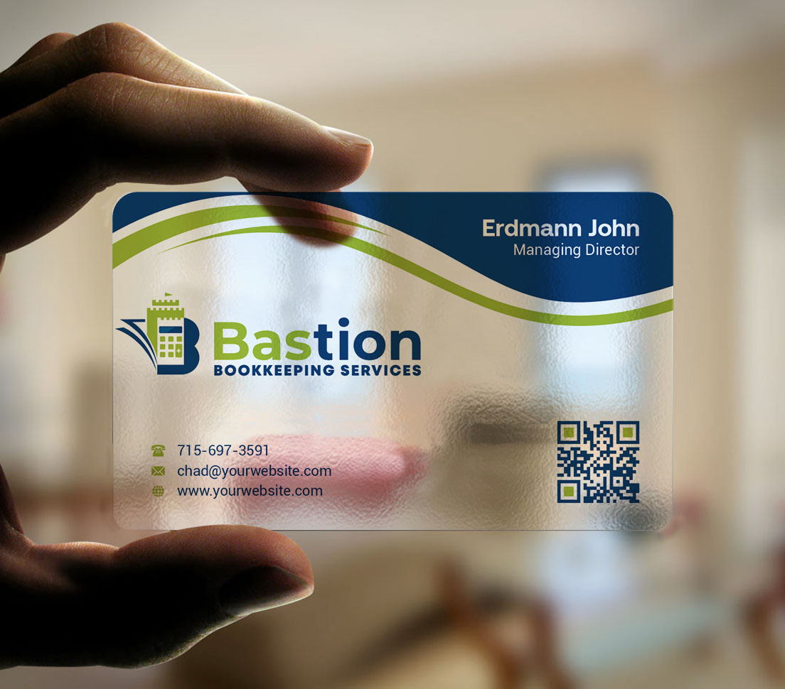 Business Card Design by INDIAN_Ashok for Bastion Bookkeeping Services | Design #33901548