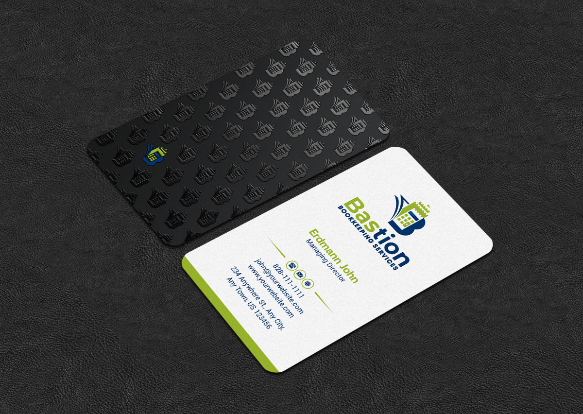 Business Card Design by INDIAN_Ashok for Bastion Bookkeeping Services | Design #33901550