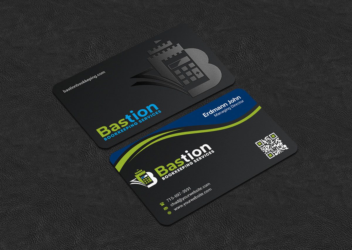 Business Card Design by INDIAN_Ashok for Bastion Bookkeeping Services | Design #33901551