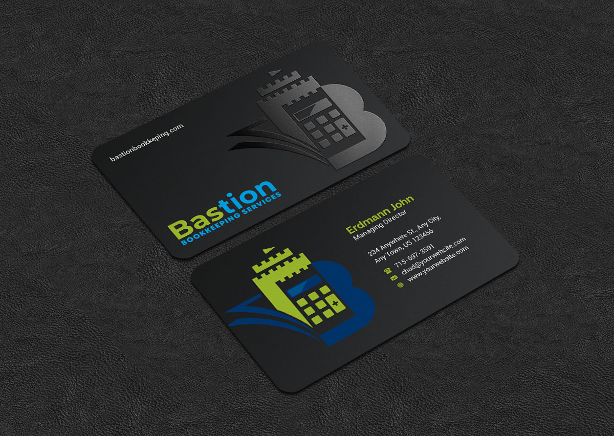 Business Card Design by INDIAN_Ashok for Bastion Bookkeeping Services | Design #33901553