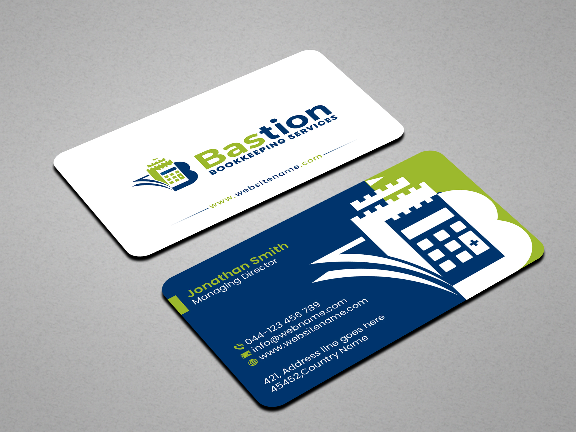 Business Card Design by Creations Box 2015 for Bastion Bookkeeping Services | Design #33893912