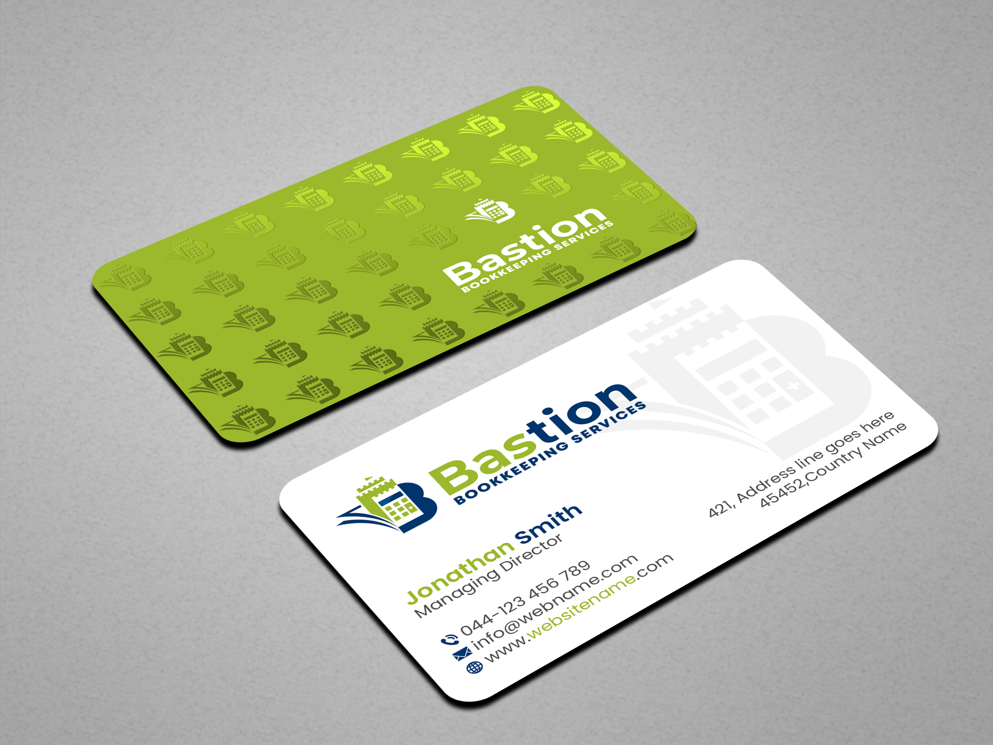 Business Card Design by Creations Box 2015 for Bastion Bookkeeping Services | Design #33893913