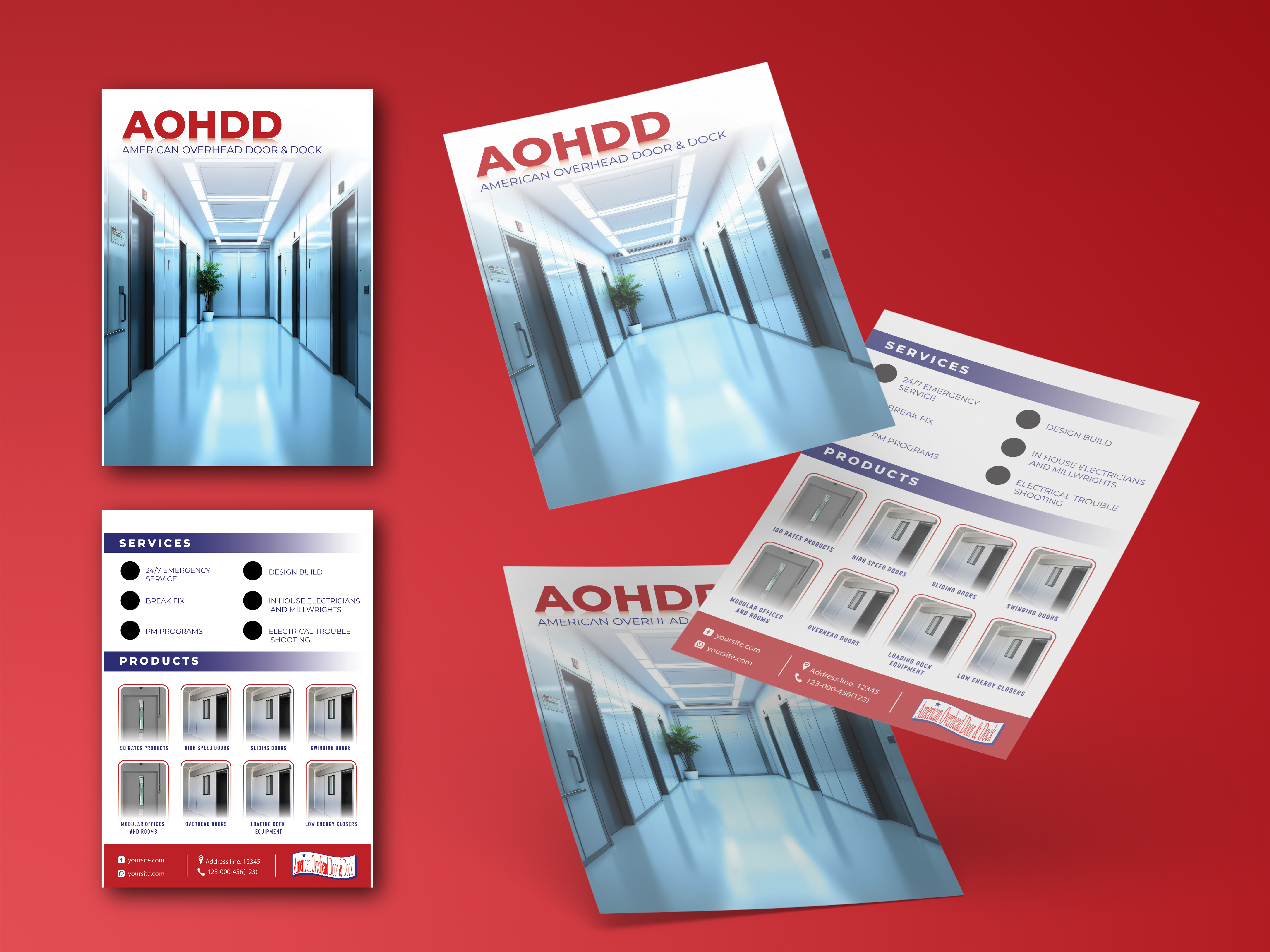 Broschüren-Design von nirmla450 für American Overhead Door And Dock | Design #33917409