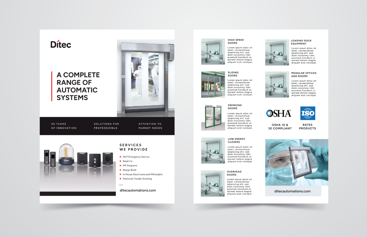 Diseño de Brochure por JK18 para American Overhead Door And Dock | Diseño #33908127