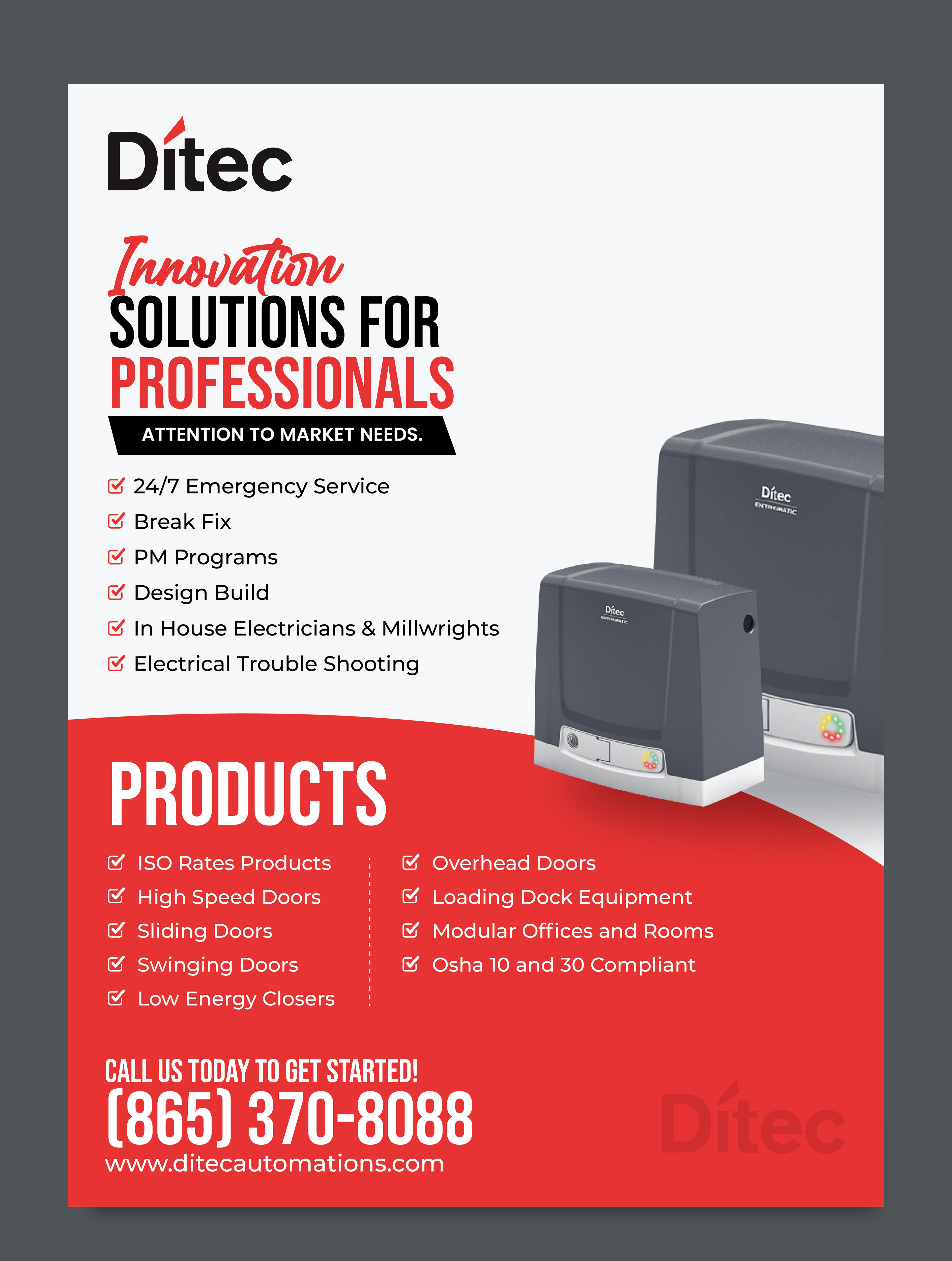 Broschüren-Design von 3Guys für American Overhead Door And Dock | Design #33916919