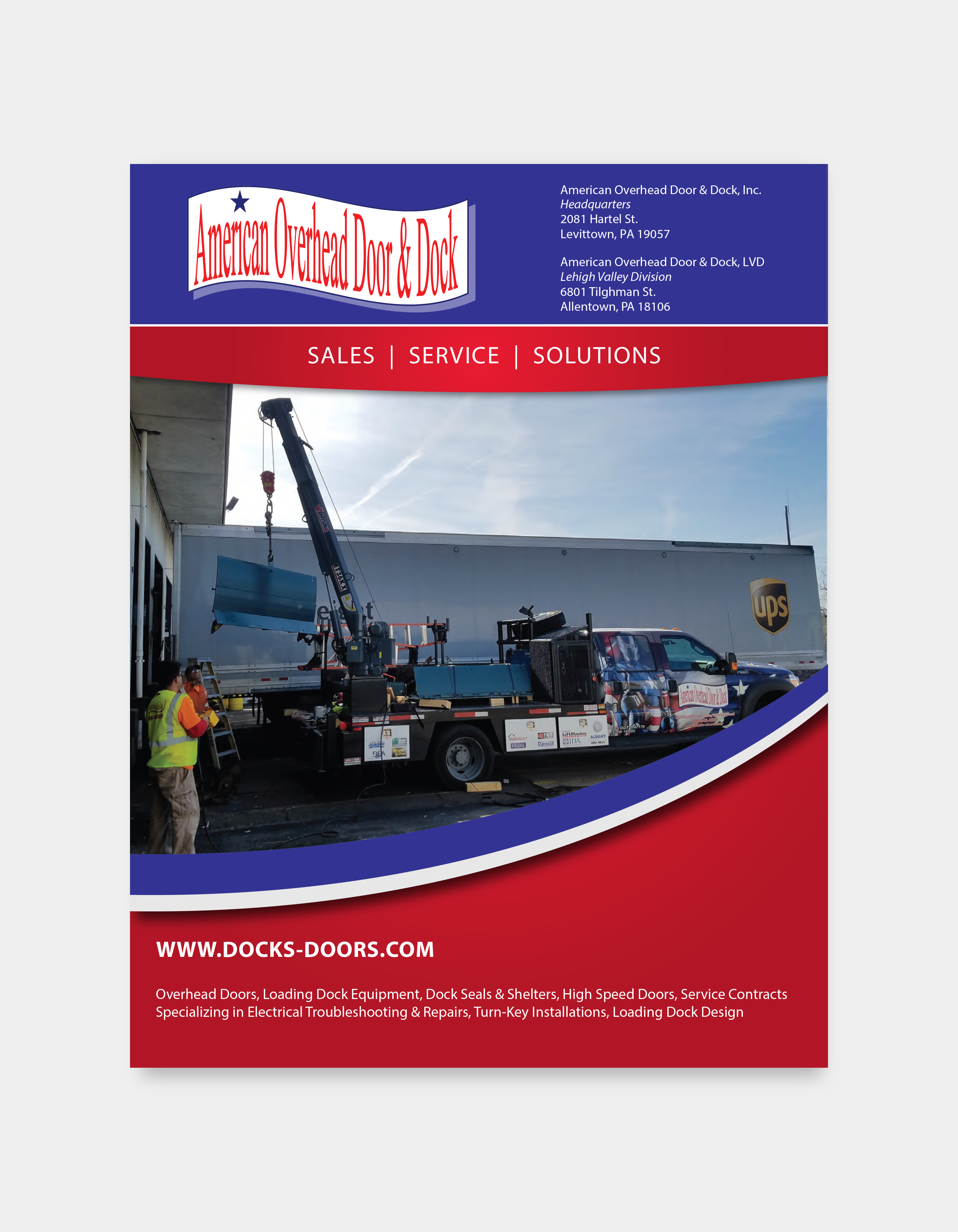Brochure Design by ed_scenery for American Overhead Door And Dock | Design #33917985