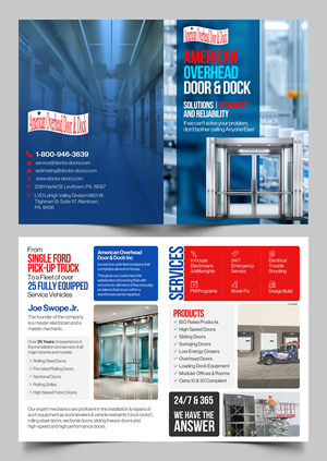 Diseño de Brochure por Graphic Guy para American Overhead Door And Dock | Diseño #33915544