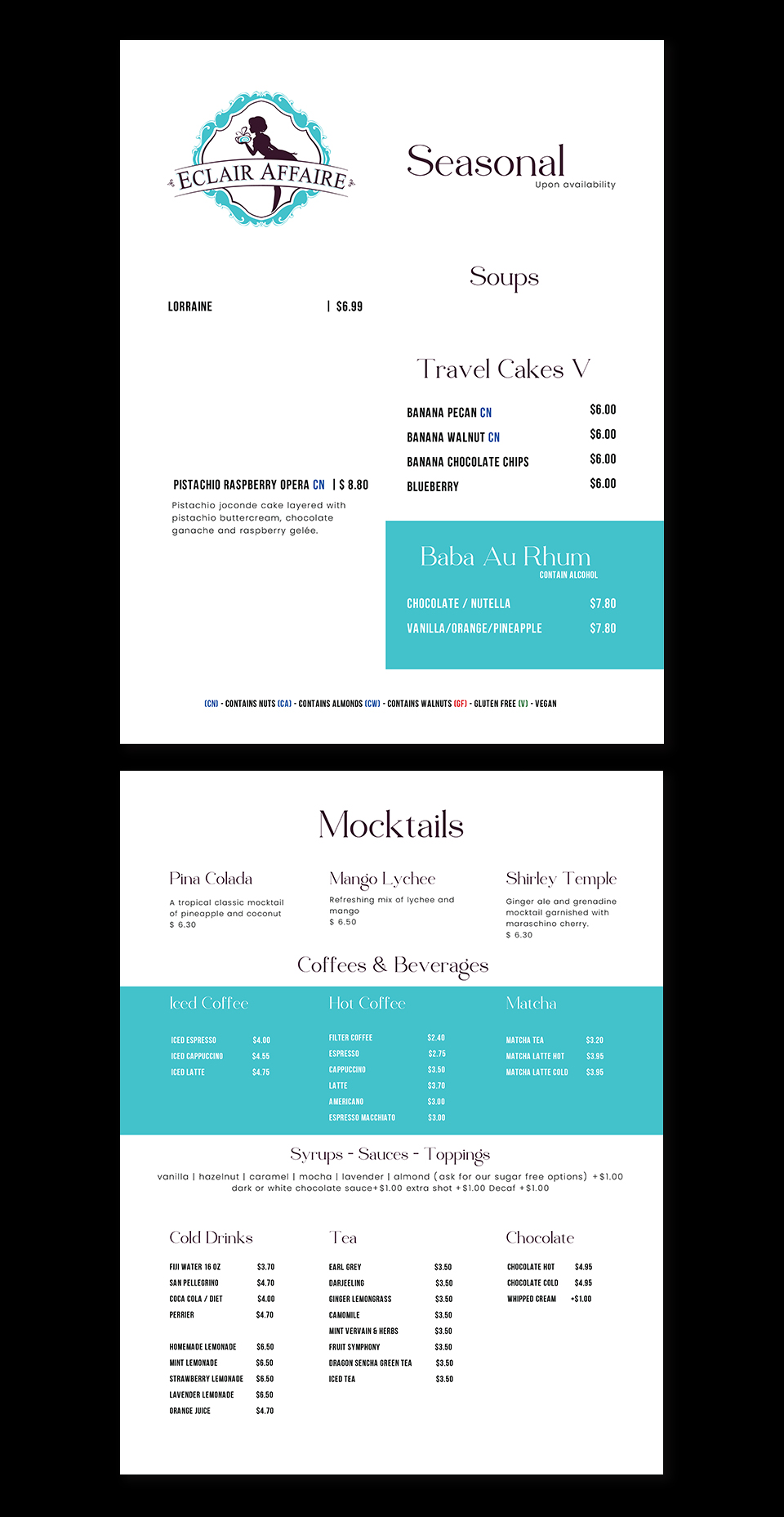 Menu Design by YourLogoMaster for this project | Design #33938778