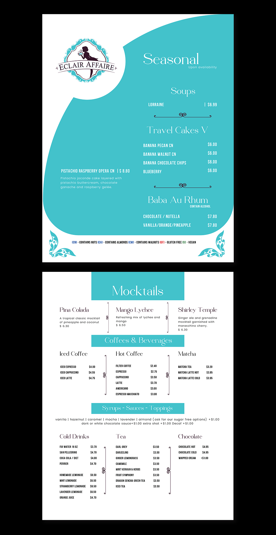 Menu Design by YourLogoMaster for this project | Design #33938779