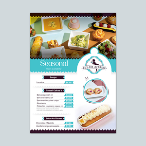 Menu Design by GraphicMonster for this project | Design: #33927428