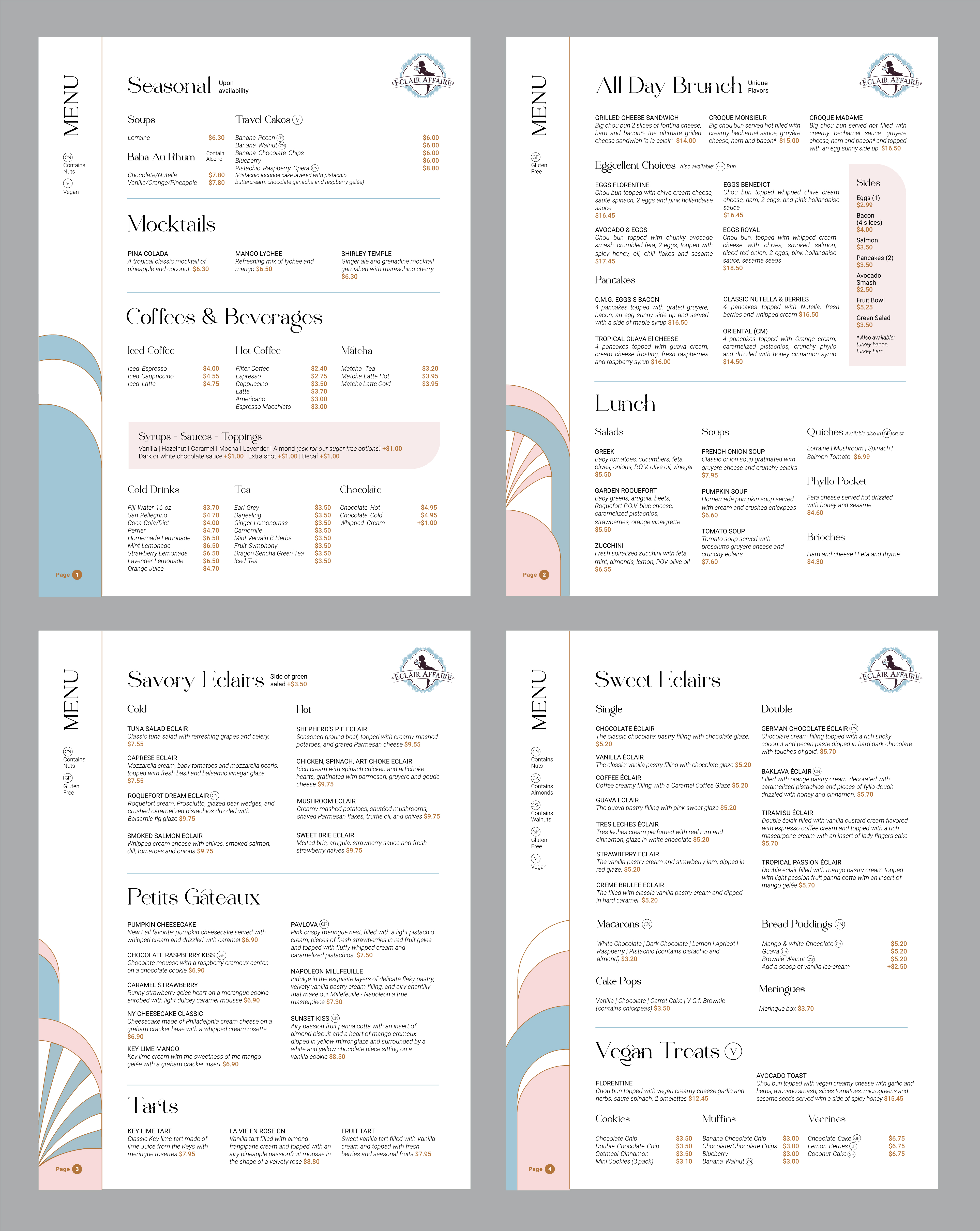 Menu Design by Limonero DG for this project | Design #33930356