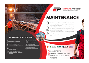 Flyer Design by Custom A for Extreme Precision Industrial Contractors | Design #33913616