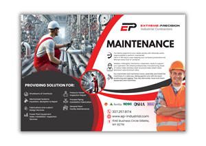 Flyer Design by Custom A for Extreme Precision Industrial Contractors | Design: #33915210