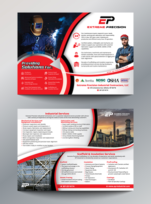 Design de Flyer par Impressive Designs pour Extreme Precision Industrial Contractors | Design : #34097196