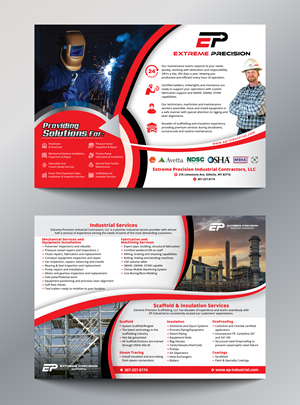 Design de Flyer par Impressive Designs pour Extreme Precision Industrial Contractors | Design : #34155086