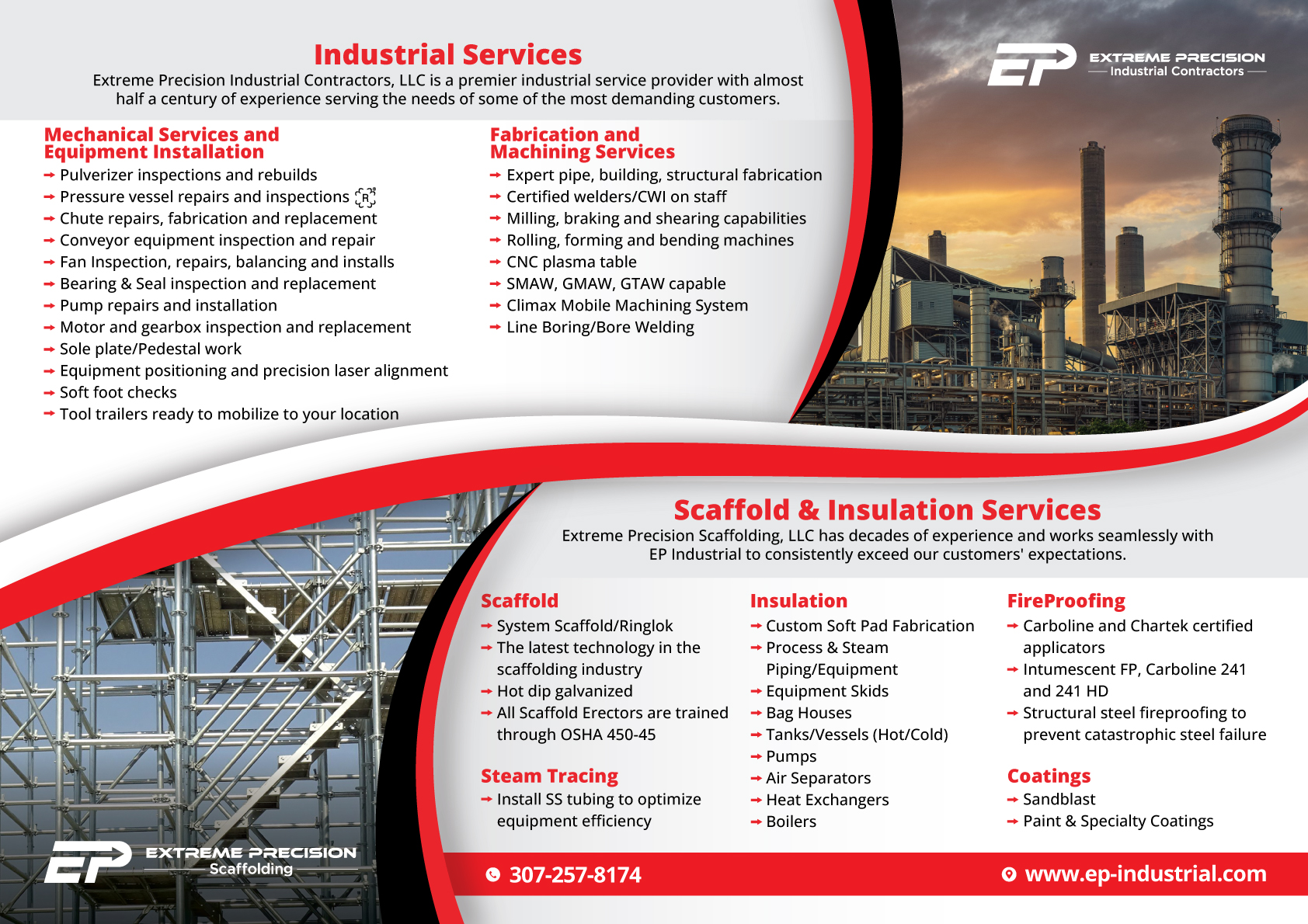 Flyer Design by Impressive Designs for Extreme Precision Industrial Contractors | Design #34325823