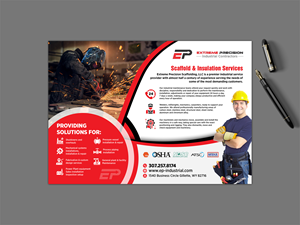 Design de Flyer par GraphicsGuru pour Extreme Precision Industrial Contractors | Design : #33914868