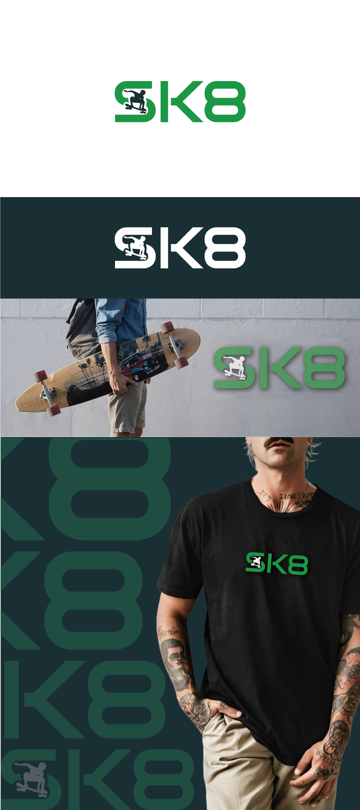 Logo Design by mounir.co for sk8 | Design #33918132