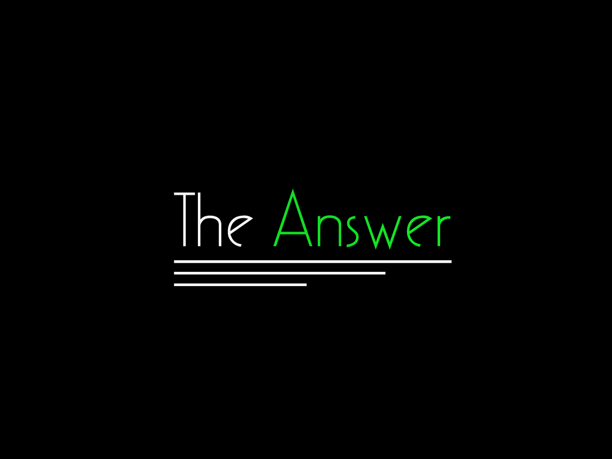 Logo Design by Rahul for The Answer | Design #3120466