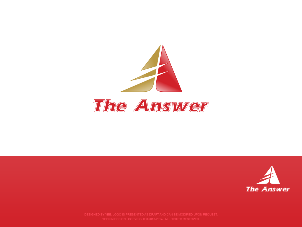 Logo Design by Benjamin for The Answer | Design #3112439