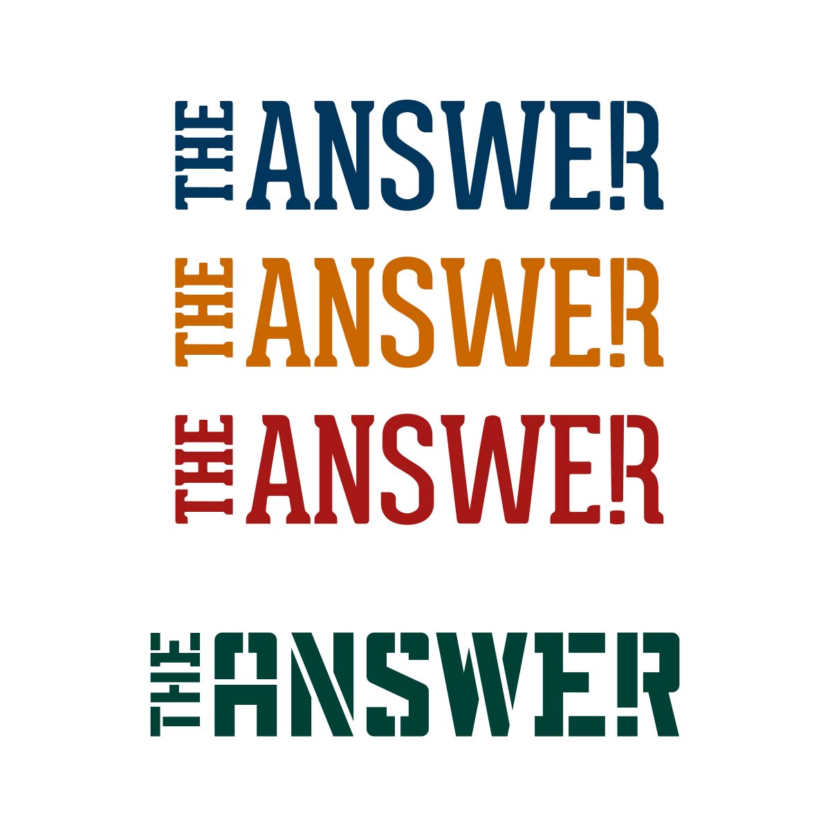Logo Design by TonyTet for The Answer | Design #3110529