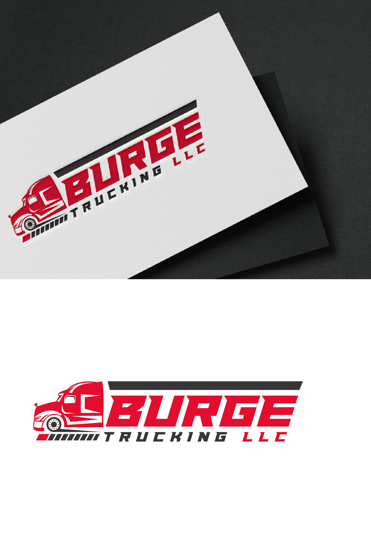 Logo-Design von Loknath für Burge Trucking LLC | Design #33931608
