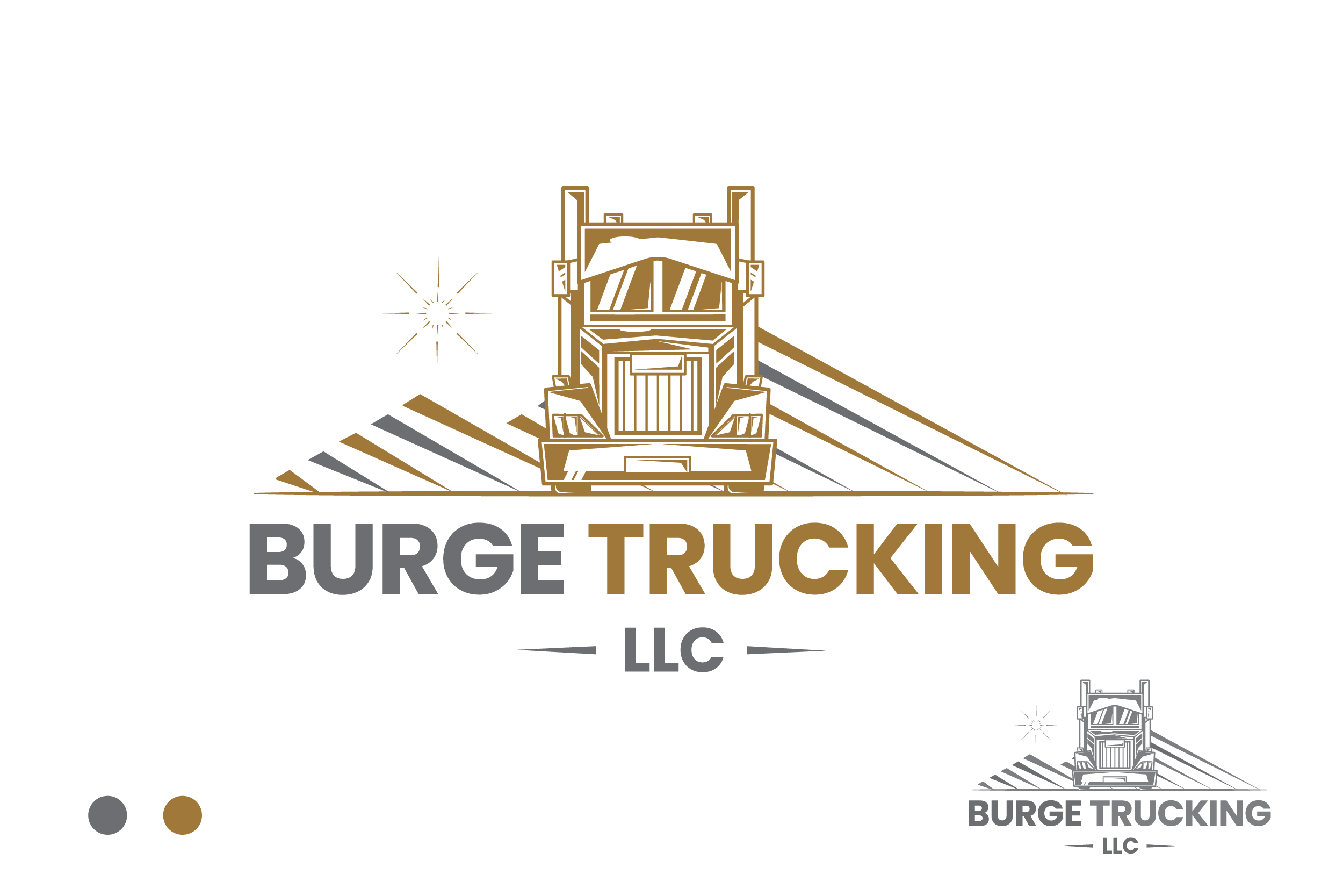 Logo Design by #hashtag_DEsigN for Burge Trucking LLC | Design #33925641