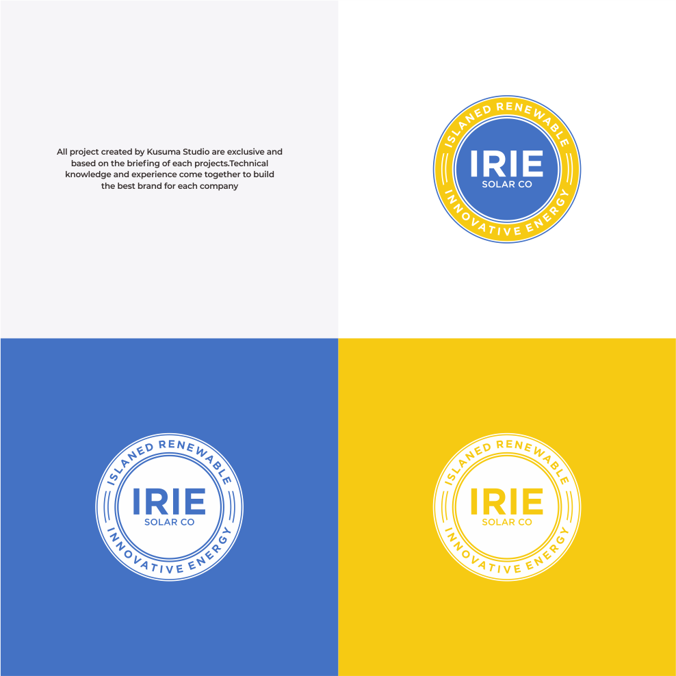 Logo Design by Kusuma Studio for IRIE Solar | Design #33929950