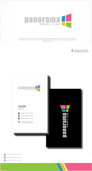 Logo Design by zebronicgraphic for Panorama Profil line SA | Design: #33931678