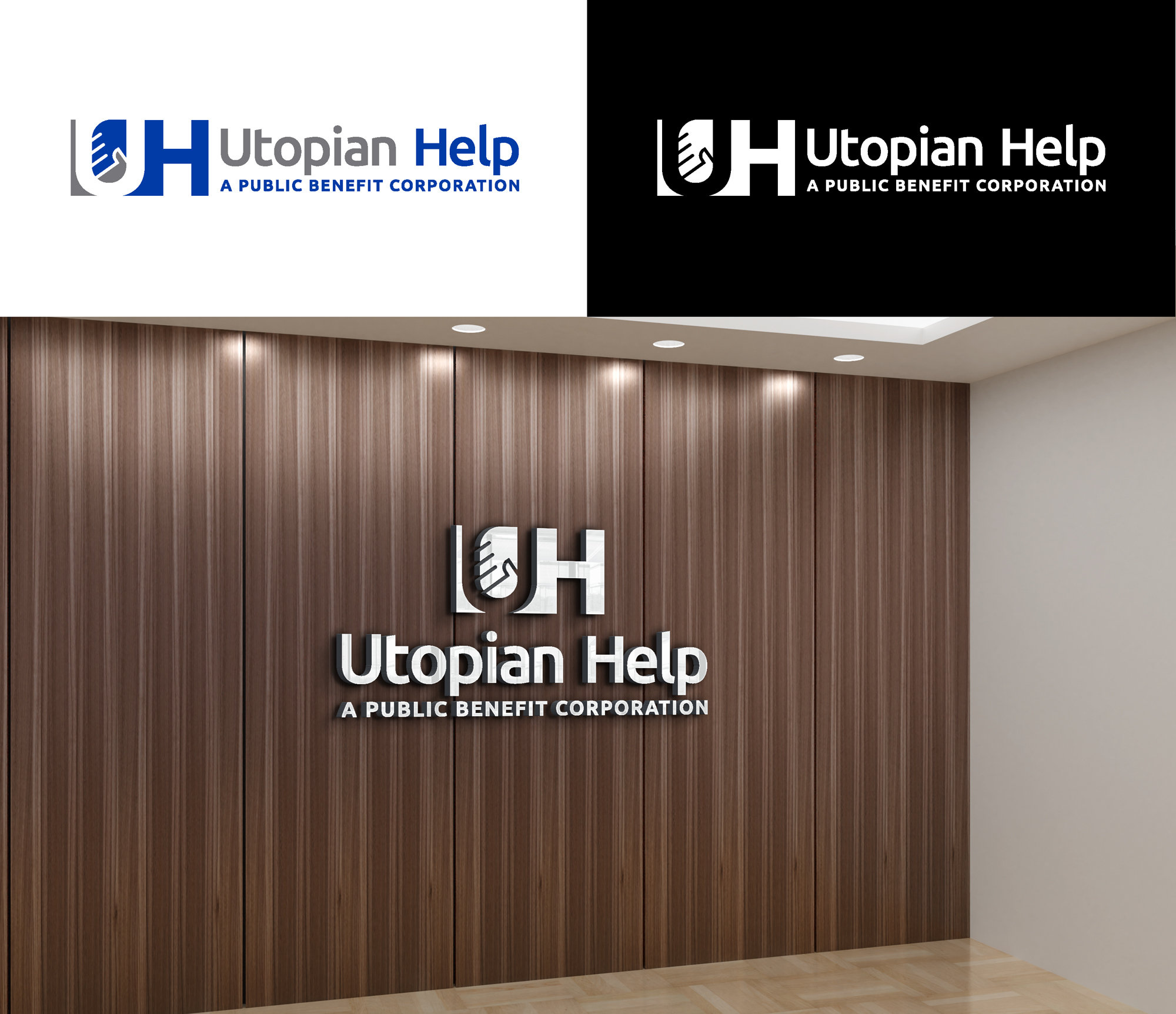 Logo Design by RA-bica for Utopian Help PBC | Design #33953725