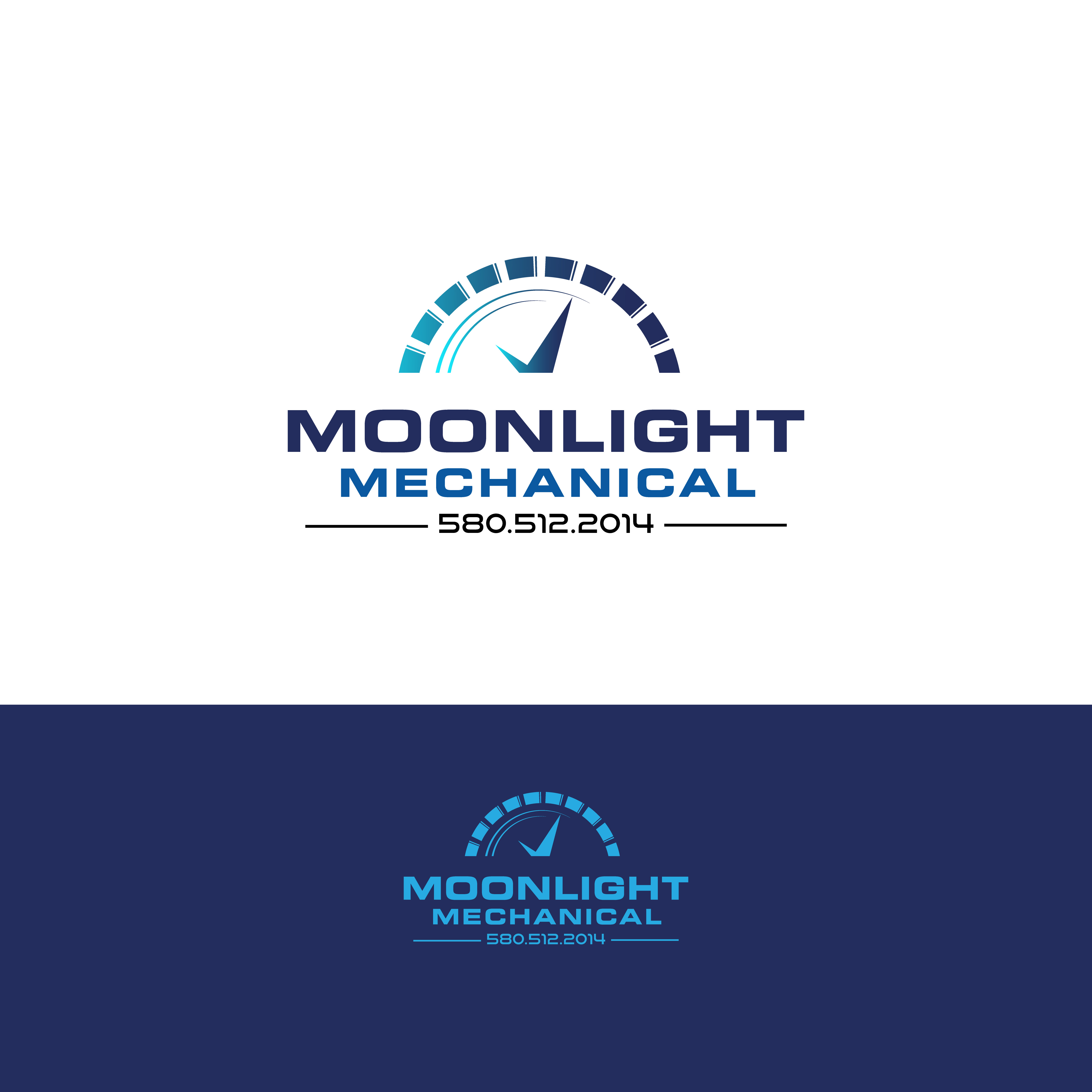 Logo Design by ainee4 for Moonlight Mechanical | Design #33948608