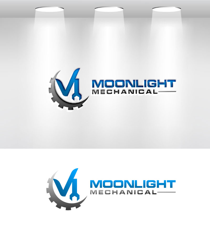 Logo Design by VisionCraft™ for Moonlight Mechanical | Design #33949355