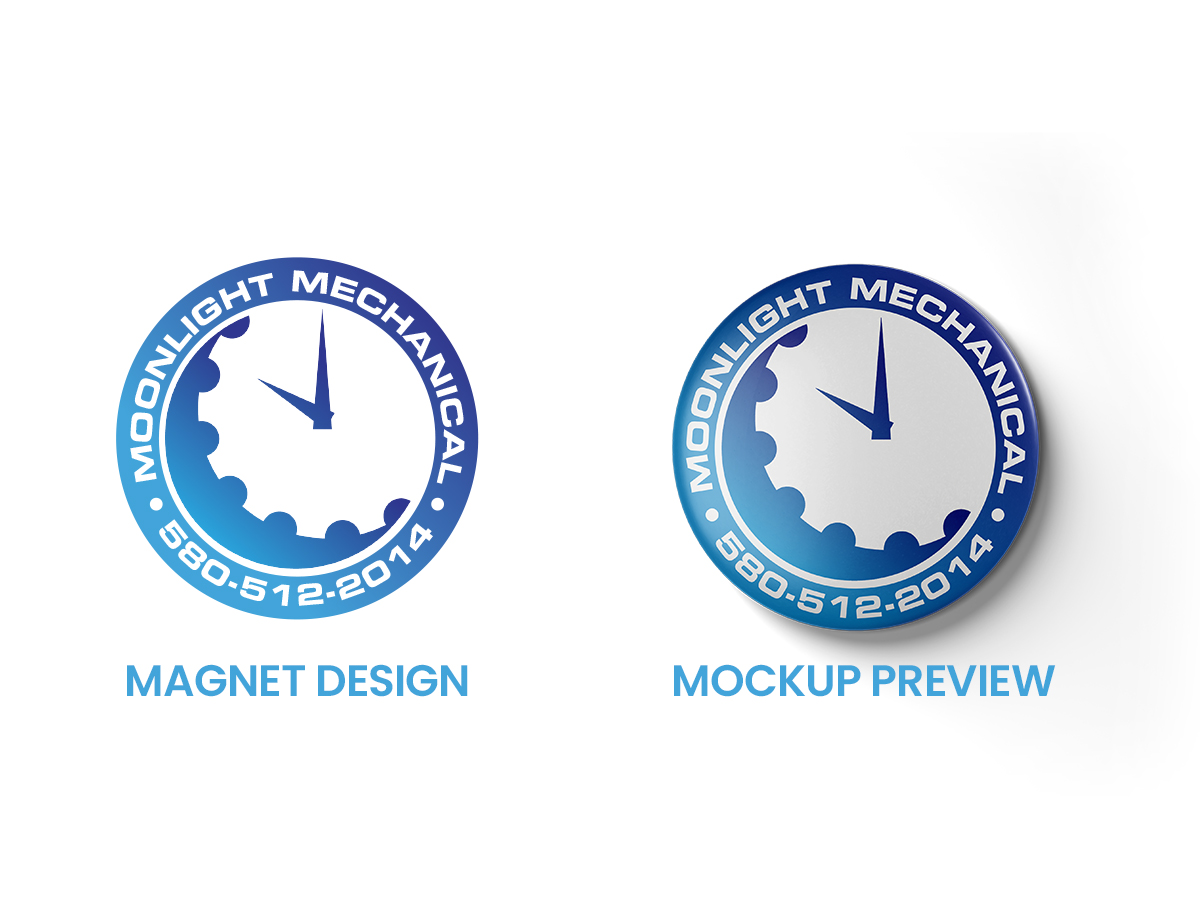 Logo Design by Slant Line Media for Moonlight Mechanical | Design #33951429