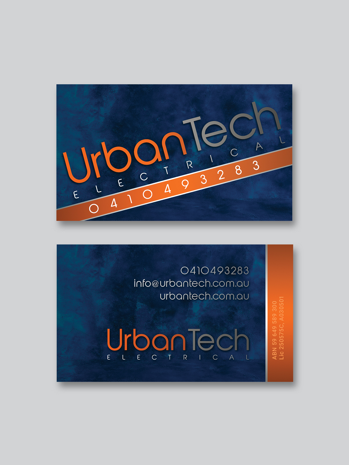 Business Card Design by Creative Moon Design for Urbantech electrical | Design #33973913