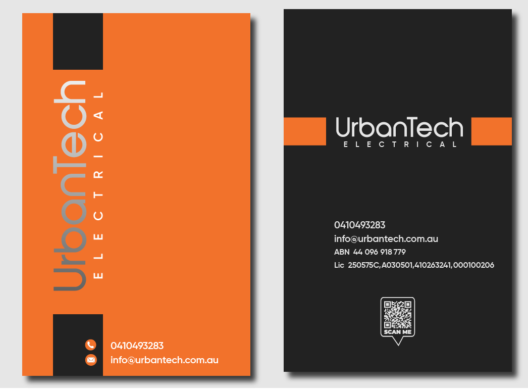 Business Card Design by graphicawy for Urbantech electrical | Design #33954055