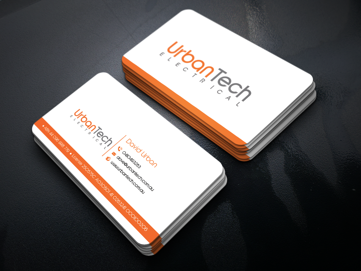 Business Card Design by Graphixpointt for Urbantech electrical | Design #33952276