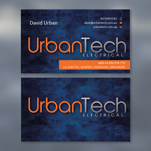 Diseño de Tarjeta de Presentación por YourLogoMaster para Urbantech electrical | Diseño: #33961675