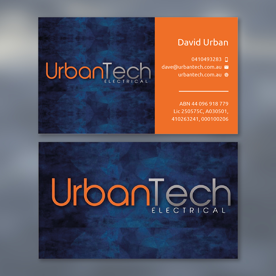 Business Card Design by YourLogoMaster for Urbantech electrical | Design #33961676