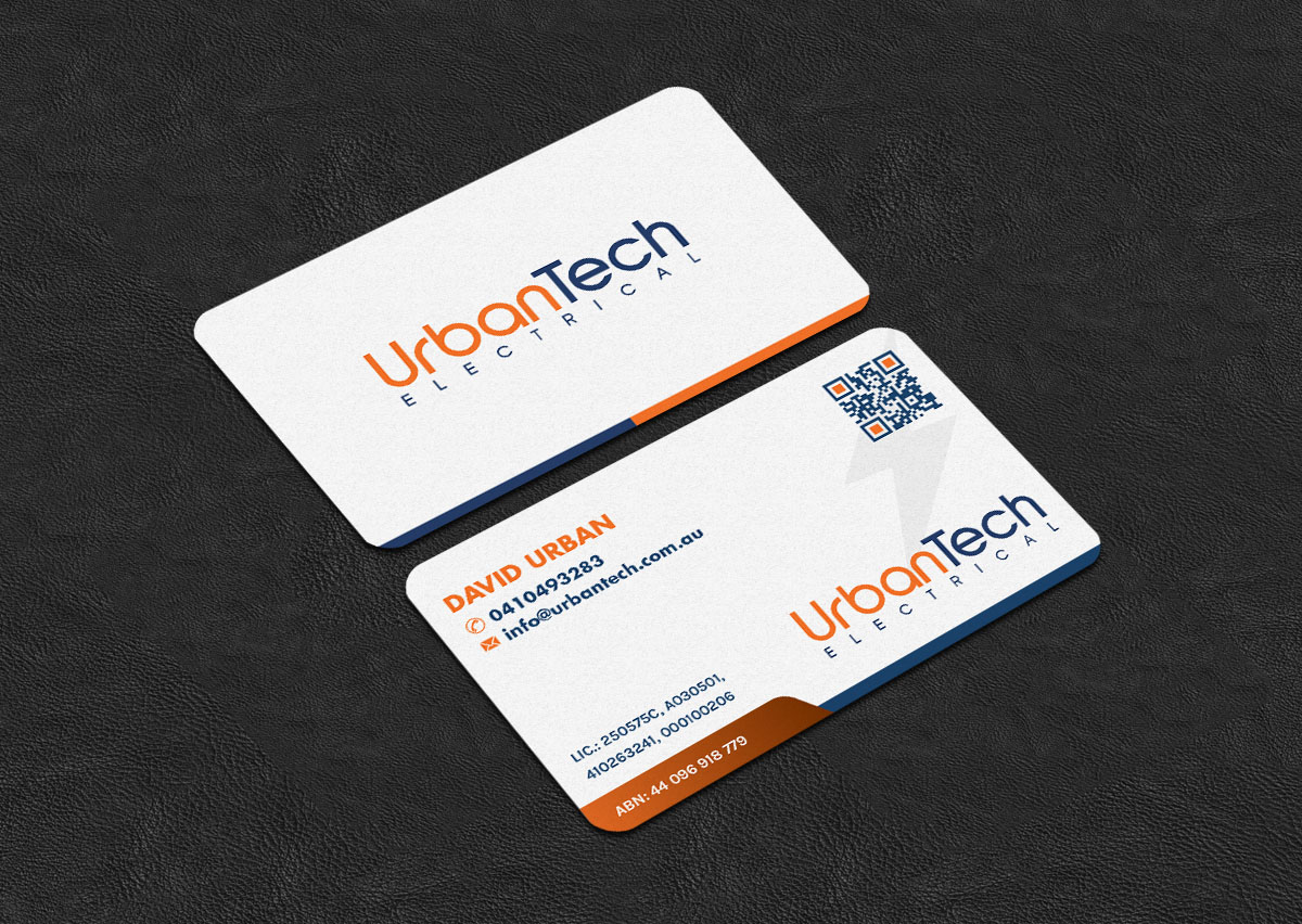 Business Card Design by INDIAN_Ashok for Urbantech electrical | Design #33960058