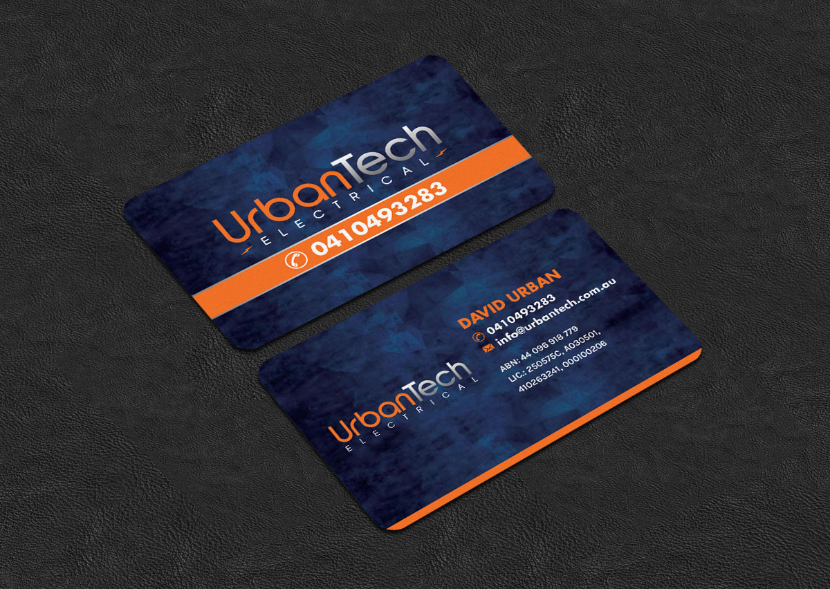Design de Carte de Visite par INDIAN_Ashok pour Urbantech electrical | Design #33960066