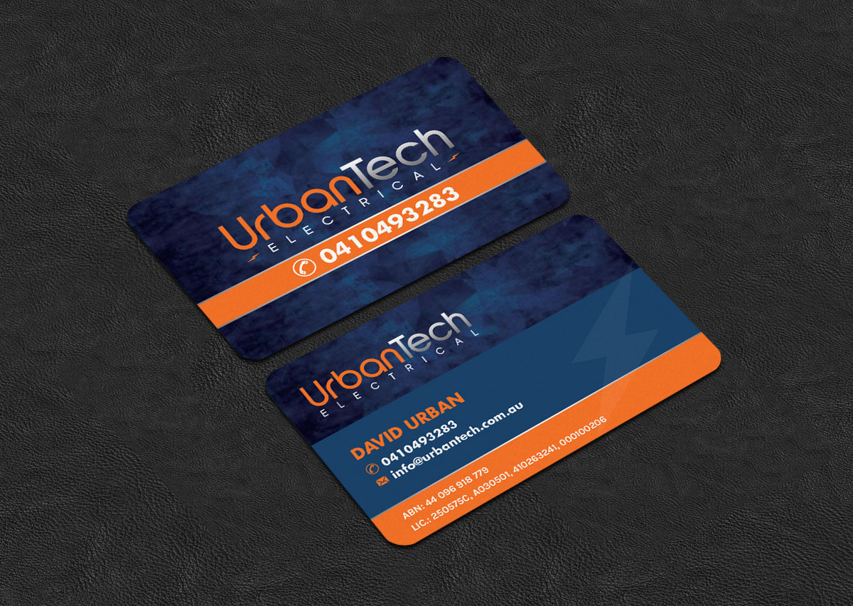 Design de Carte de Visite par INDIAN_Ashok pour Urbantech electrical | Design #33960080