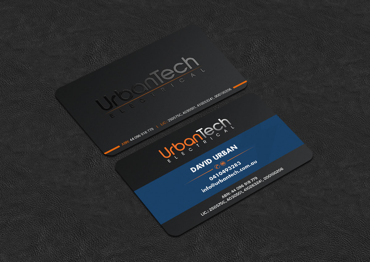 Design de Carte de Visite par INDIAN_Ashok pour Urbantech electrical | Design #33960082