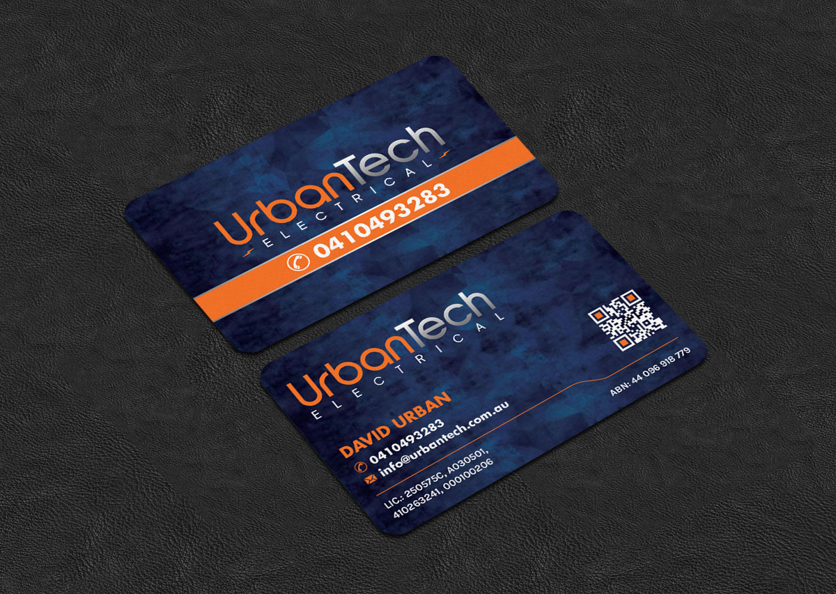 Design de Carte de Visite par INDIAN_Ashok pour Urbantech electrical | Design #33960085