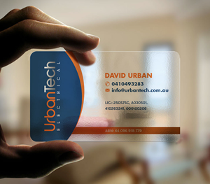 Design de Carte de Visite par INDIAN_Ashok pour Urbantech electrical | Design : #33960087