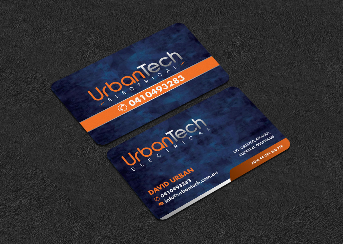 Design de Carte de Visite par INDIAN_Ashok pour Urbantech electrical | Design #33960092