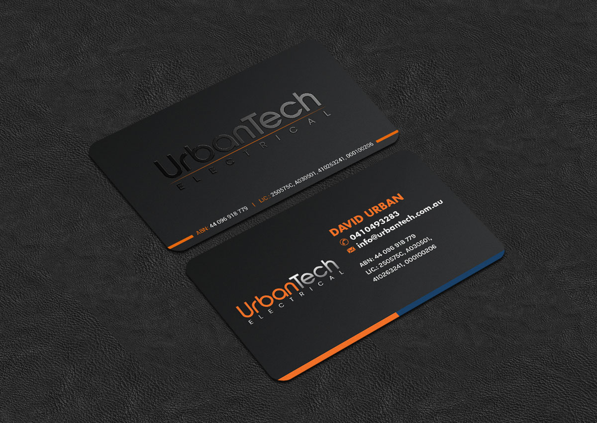 Design de Carte de Visite par INDIAN_Ashok pour Urbantech electrical | Design #33960093