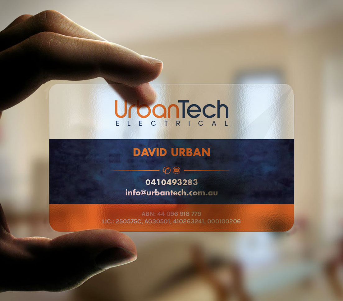 Design de Carte de Visite par INDIAN_Ashok pour Urbantech electrical | Design #33960097