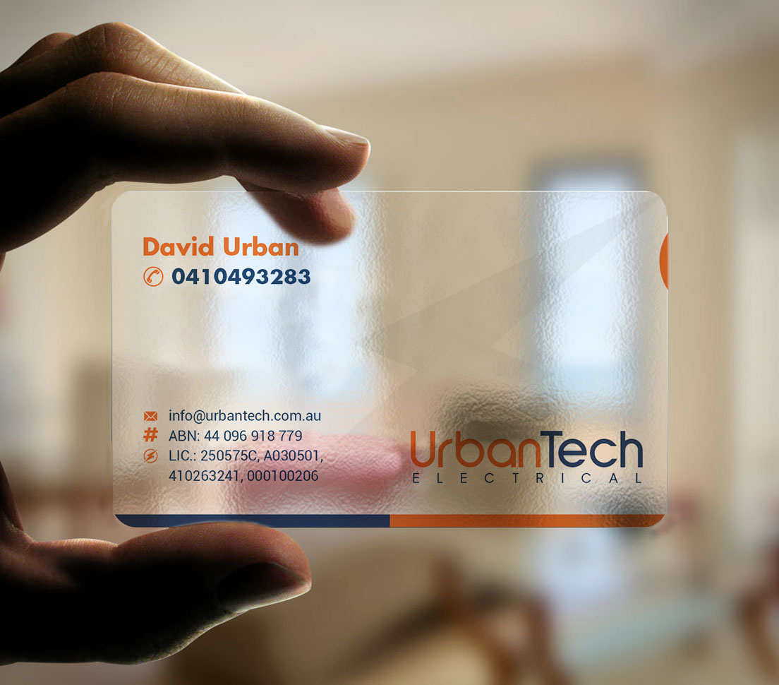 Business Card Design by INDIAN_Ashok for Urbantech electrical | Design #33960106