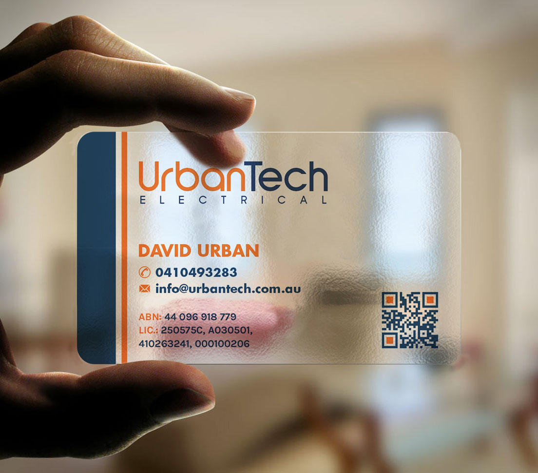 Diseño de Tarjeta de Presentación por INDIAN_Ashok para Urbantech electrical | Diseño #33960107