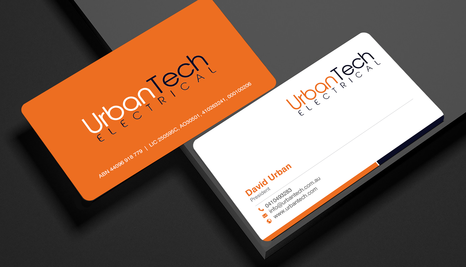 Business Card Design by Brand aid for Urbantech electrical | Design #33959999